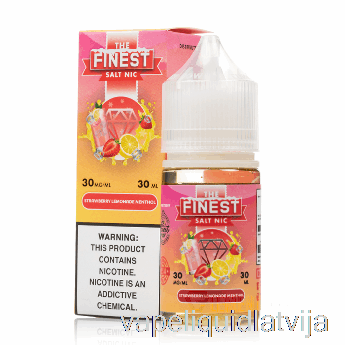 Zemeņu Limonāde Mentols - Smalkākais Sāls Nic - 30ml 30mg Vape šķidrums